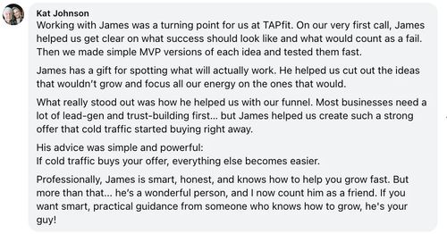 James Guldan client testimonial