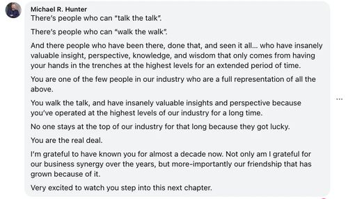 James Guldan client testimonial