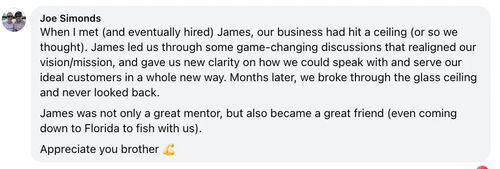 James Guldan client testimonial